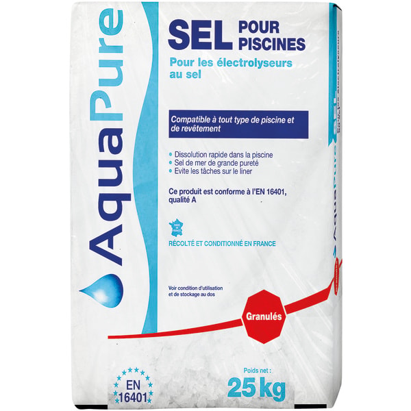 SEL GRANULE MER SAC 25KG AQUAPURE